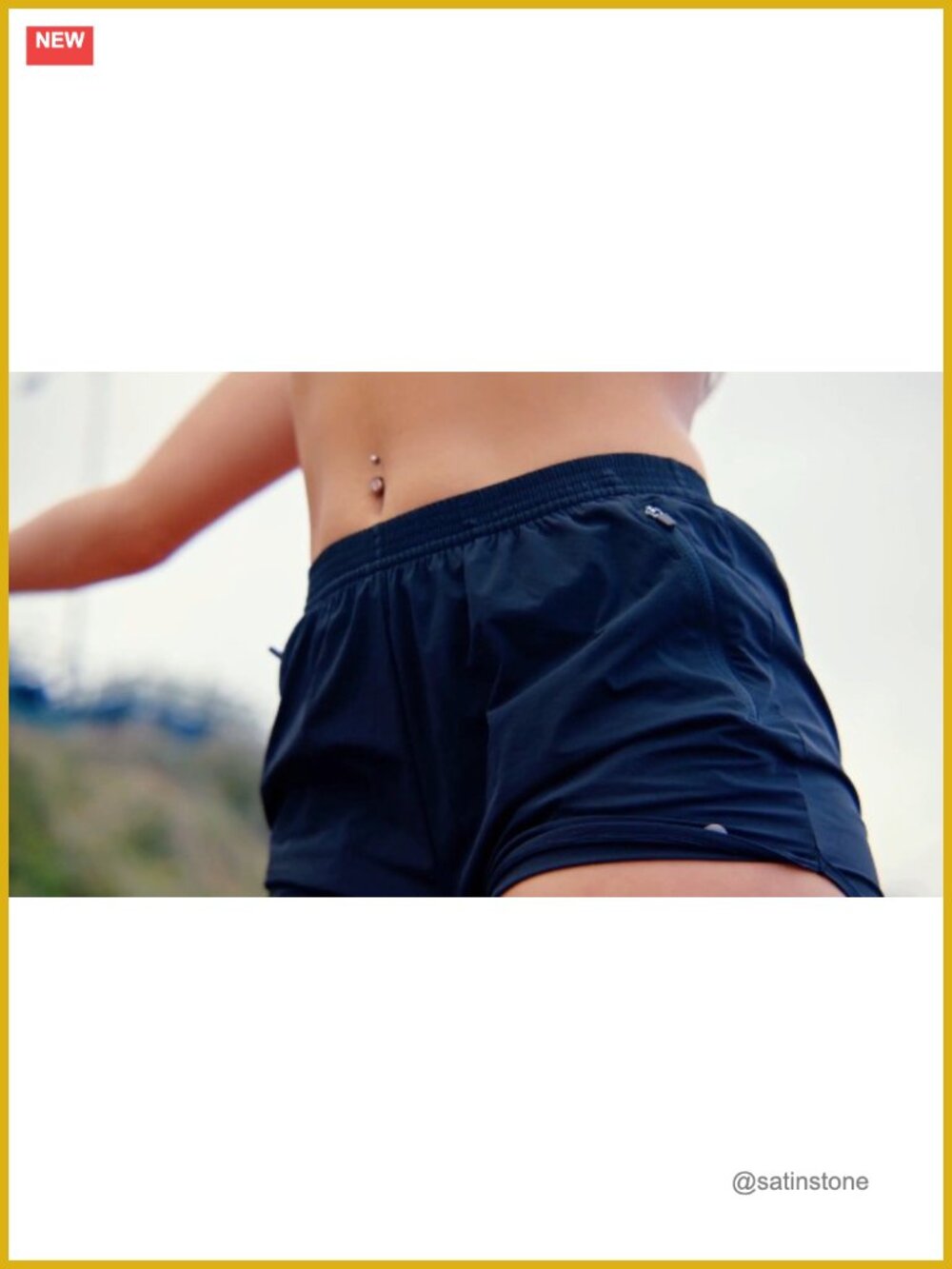 Women's Running Shorts with Zipper Pockets Quick Dry Athletic Workout Gym 3" - Picture 6 of 6